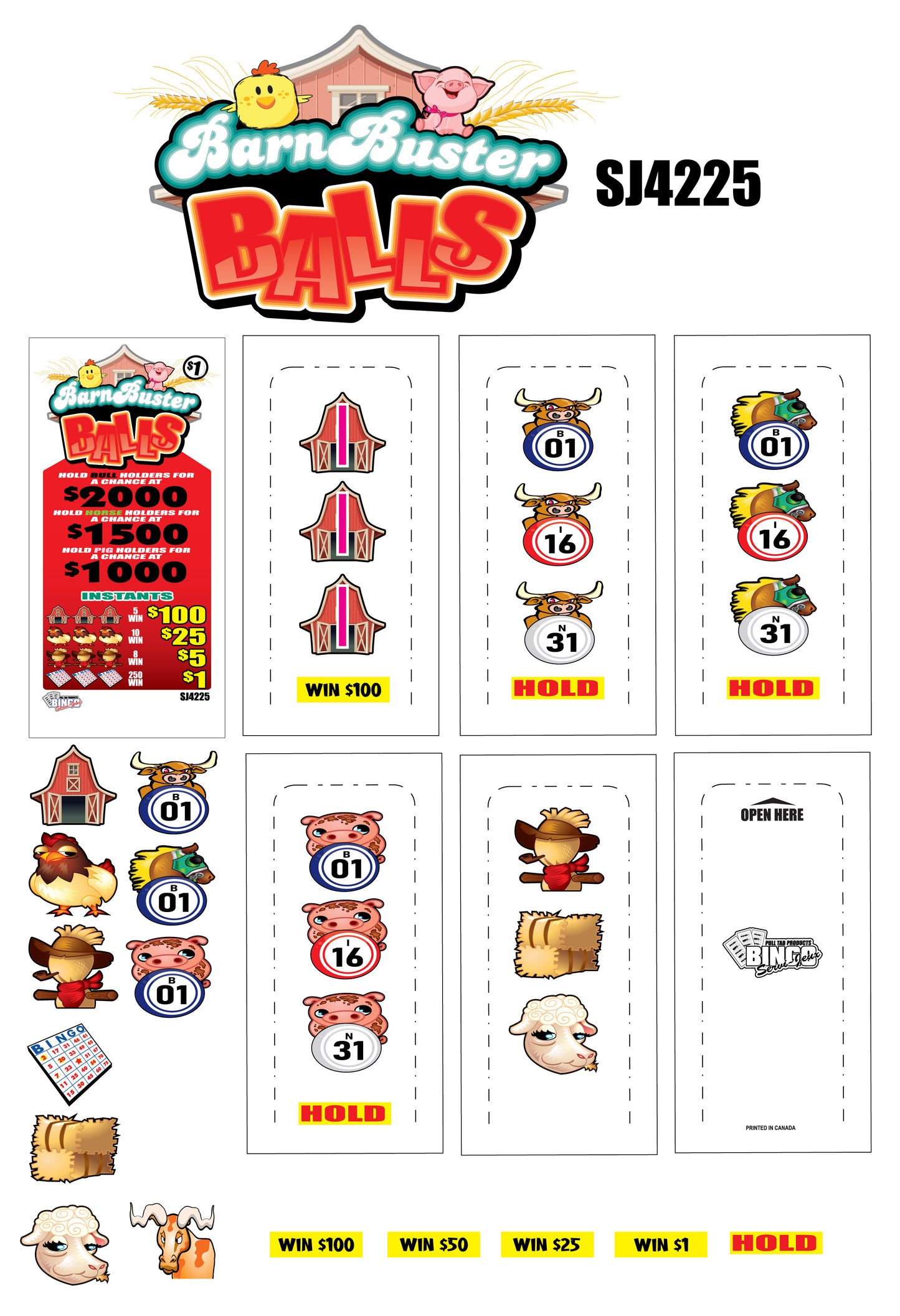 BARN BUSTER BALLS - SEAL CARD **HUGE PRIZES**