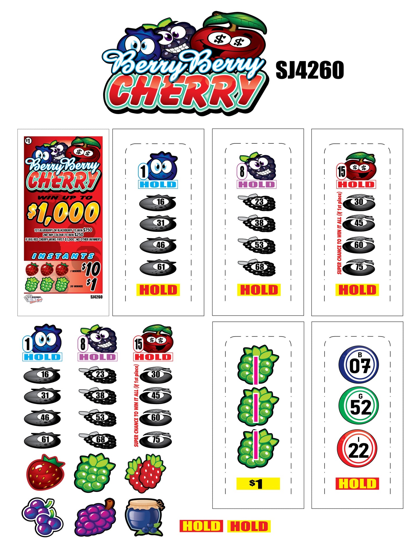 BERRY BERRY CHERRY - Fun Seal Card game!