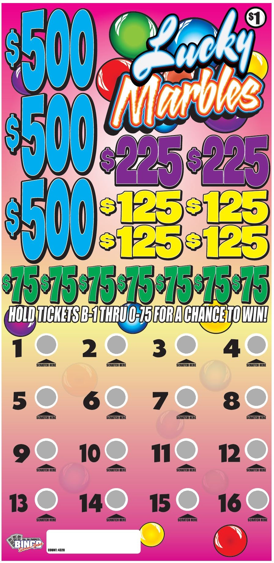 MINI MARBLES - CASHBOARD MINI