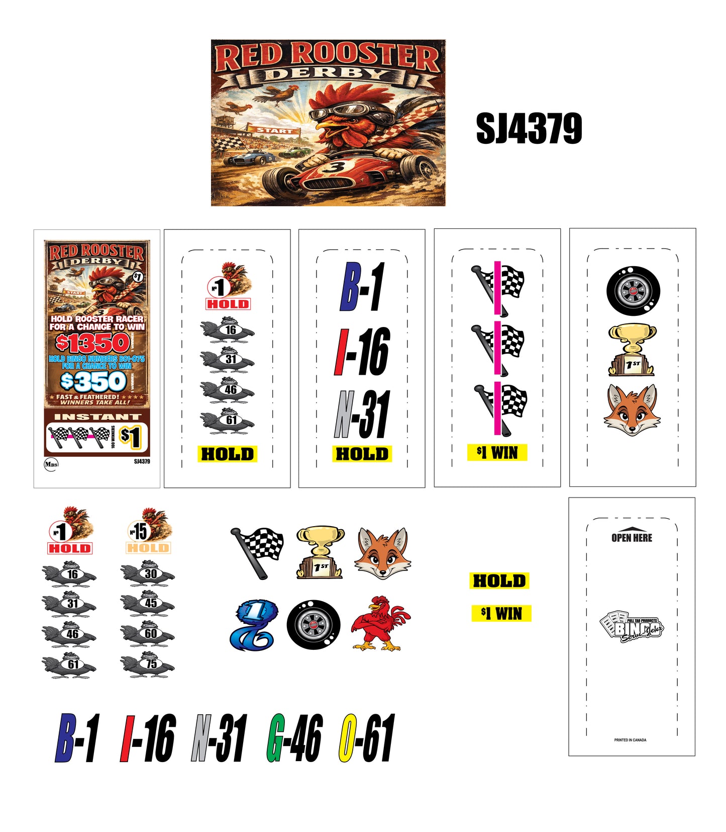RED ROOSTER DERBY - Seal Card