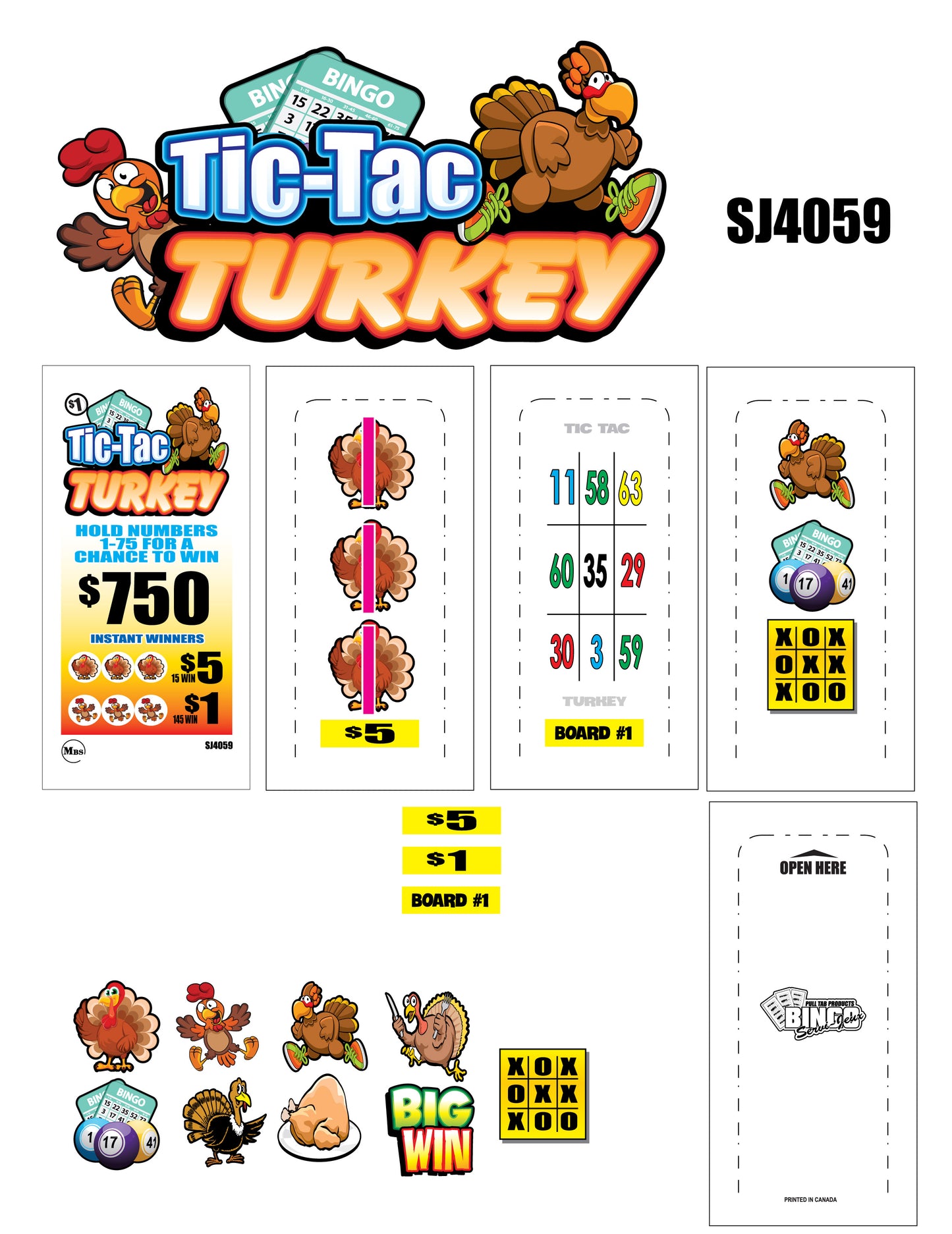 TIC TAC TURKEY (Missing tickets) #791