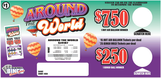 AROUND THE WORLD - Seal card