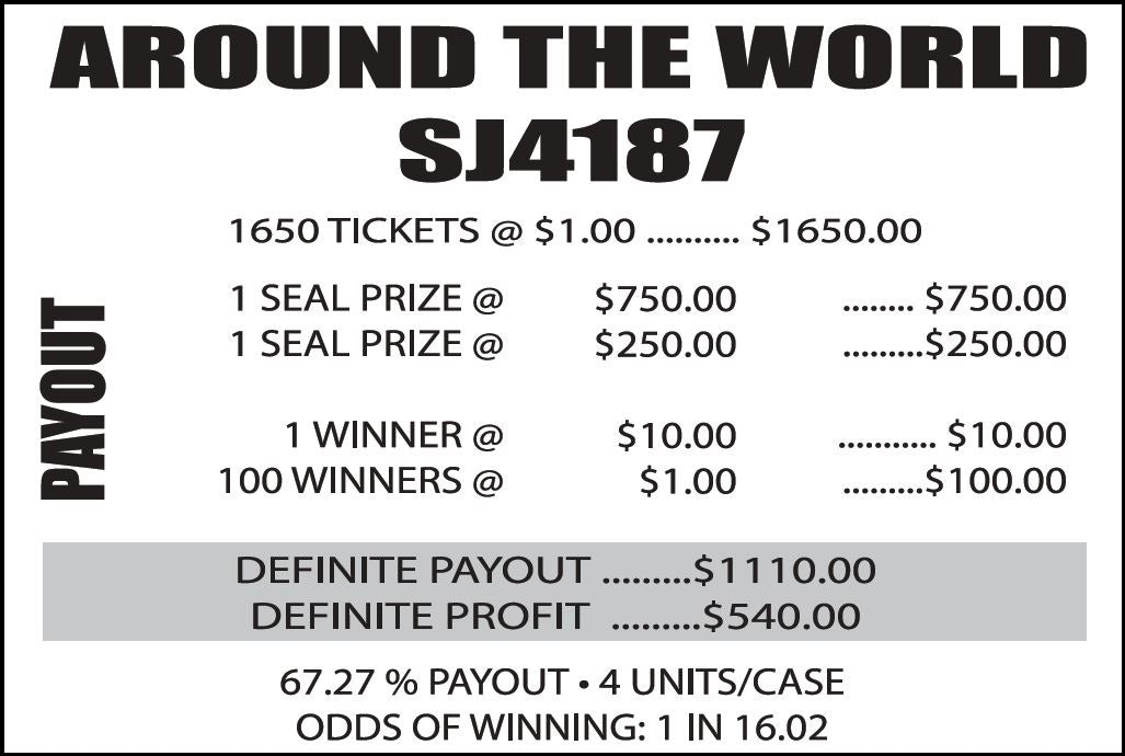 AROUND THE WORLD - Seal card