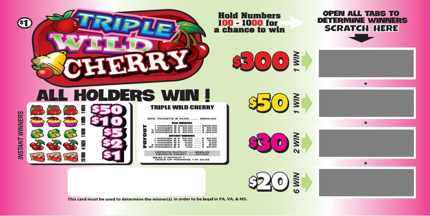TRIPLE WILD CHERRY - All Holders Win!