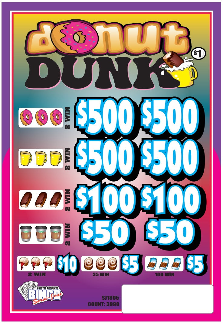 DONUT DUNK - $5 Bottom Prize