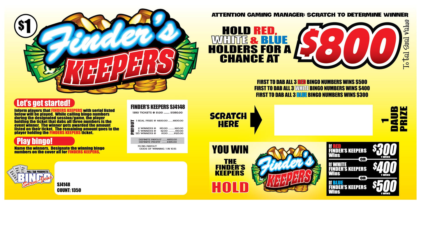 2-GAME BUNDLE - FINDER'S KEEPERS ***OVERSTOCK DISCOUNT***