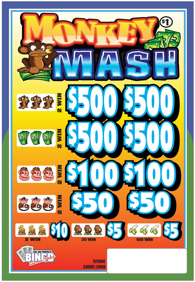 MONKEY MASH - $5 Bottom Prize