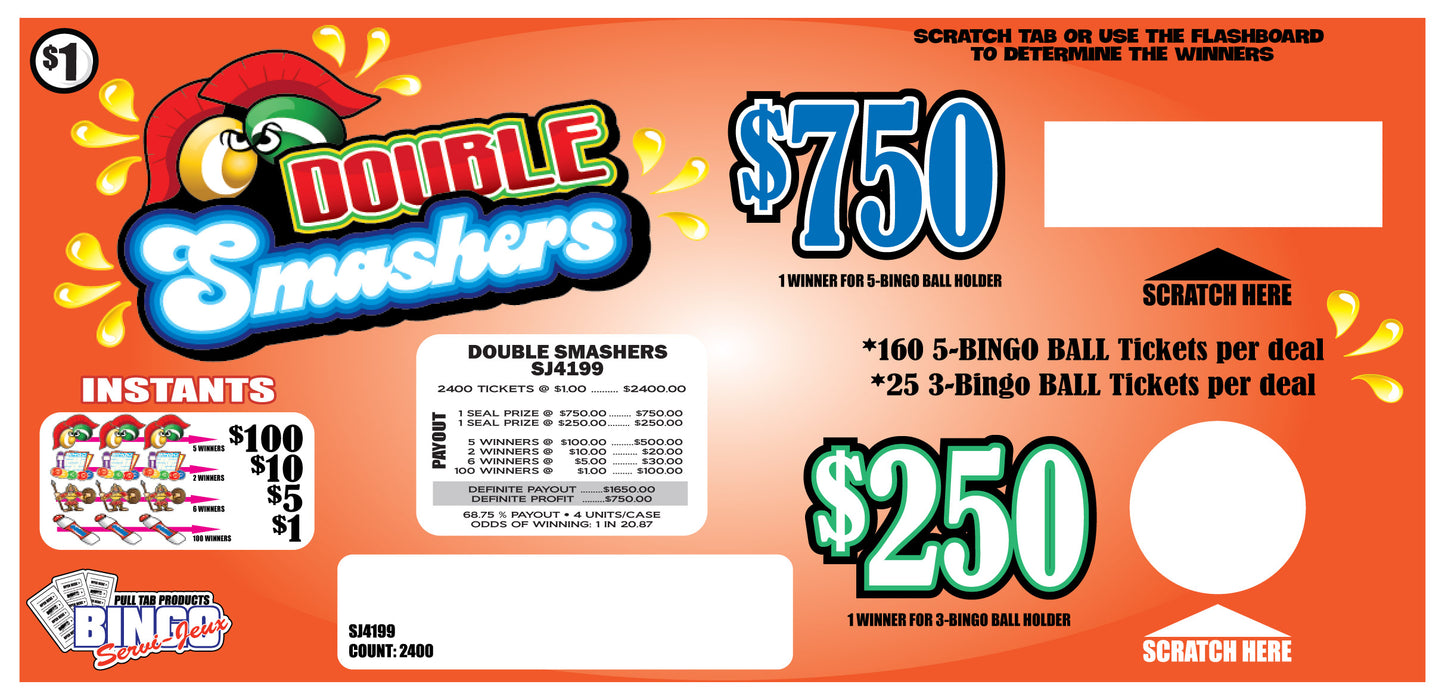 DOUBLE SMASHERS - Case of 4