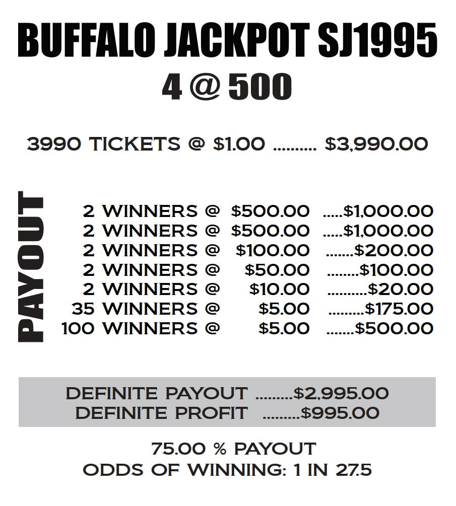 BUFFALO JACKPOT (Offset print)