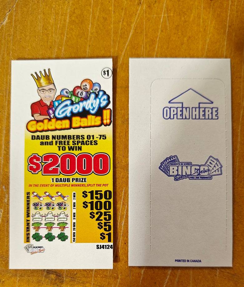 GORDY'S GOLDEN BALLS (Offset print)