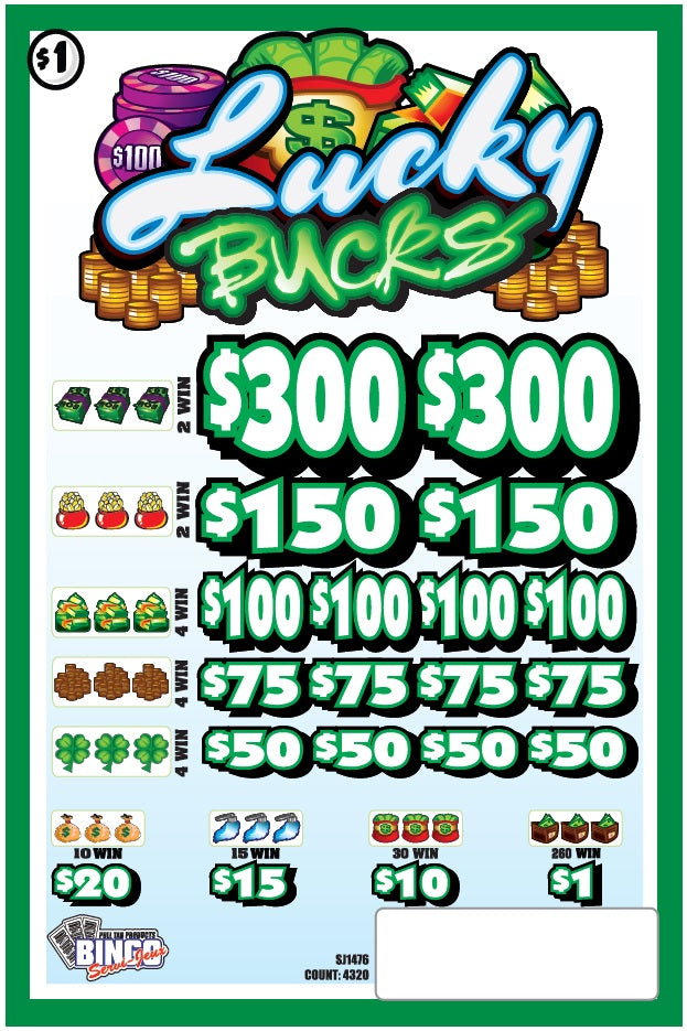 LUCKY BUCKS **OVERSTOCK DISCOUNT**