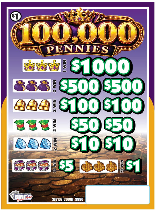 100,000 PENNIES