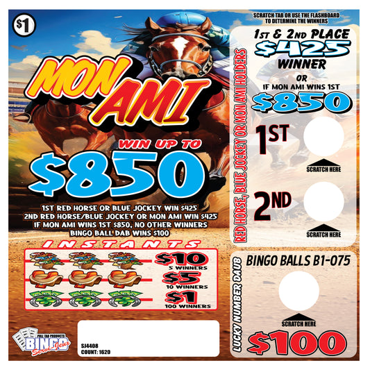 MON AMI - Seal Card Horse Race