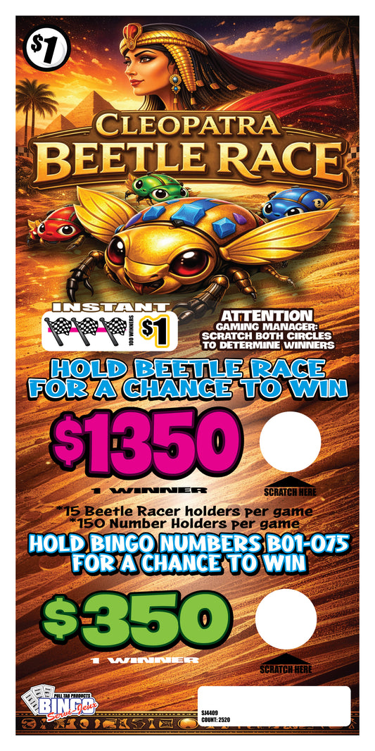 CLEOPATRA BEETLE RACE - Seal Card