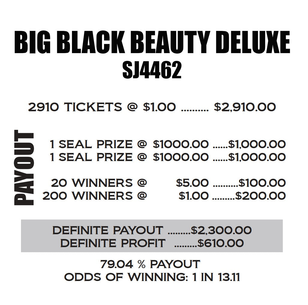 BIG BLACK BEAUTY DELUXE (Missing tickets) #124