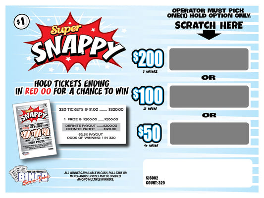 $1 SUPER SNAPPY - Case of 28