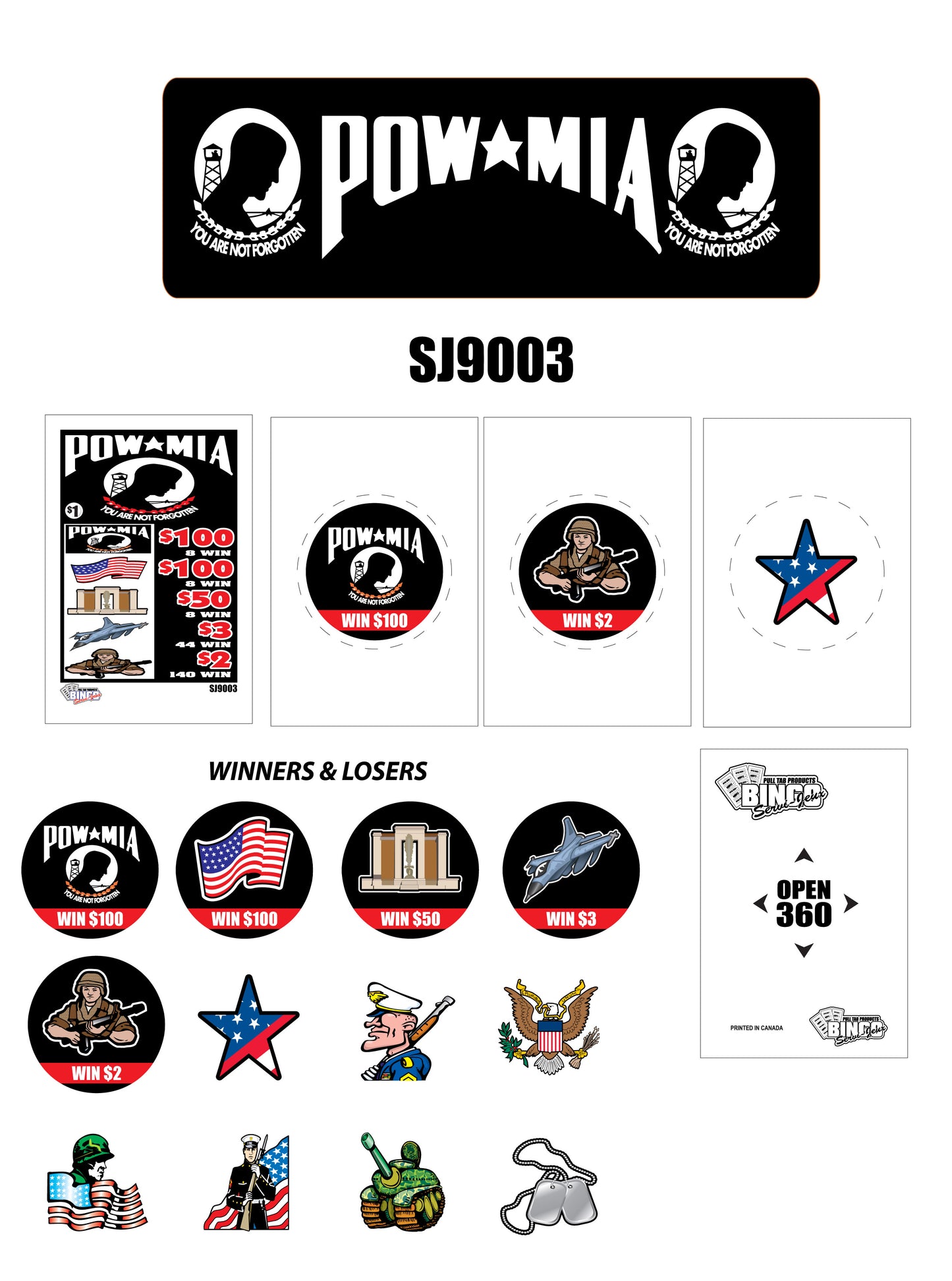 POW MIA - 360 POP-OPEN