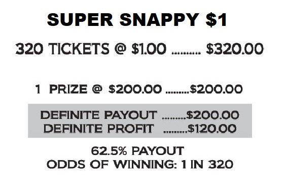 $1 SUPER SNAPPY - Case of 28