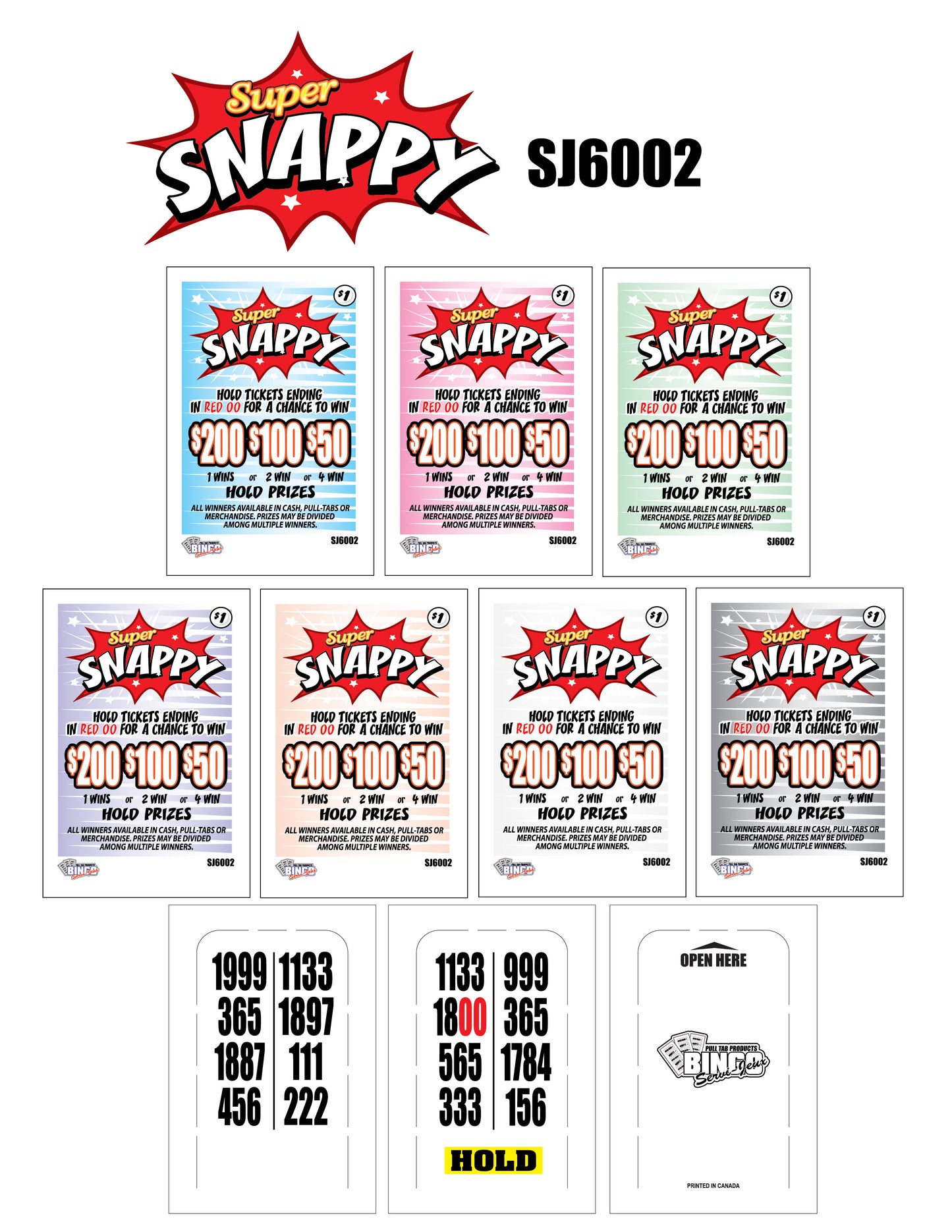 $1 SUPER SNAPPY - Case of 28