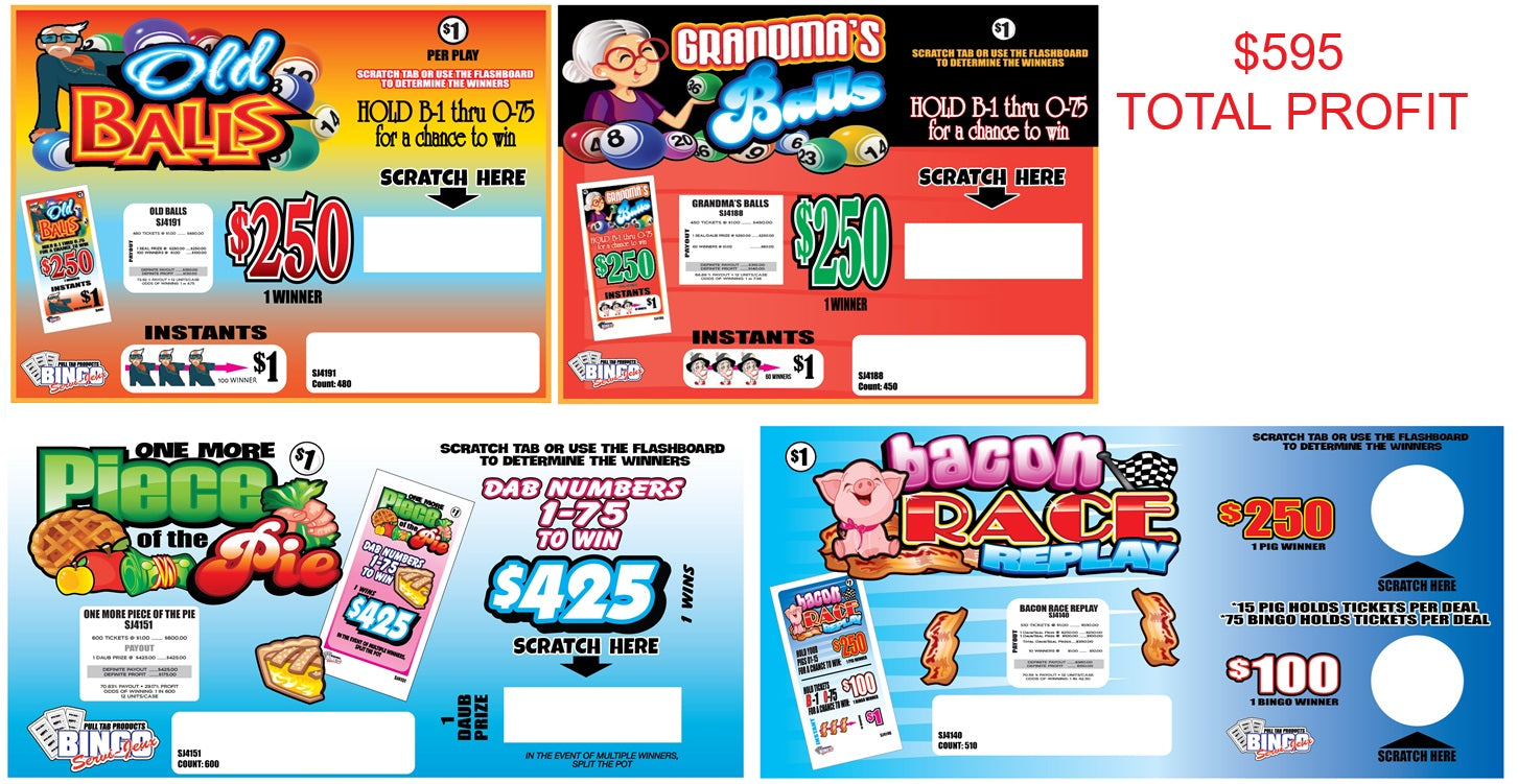 BUNDLE #5 - Small Game Bundle – PULLTABSALES.COM