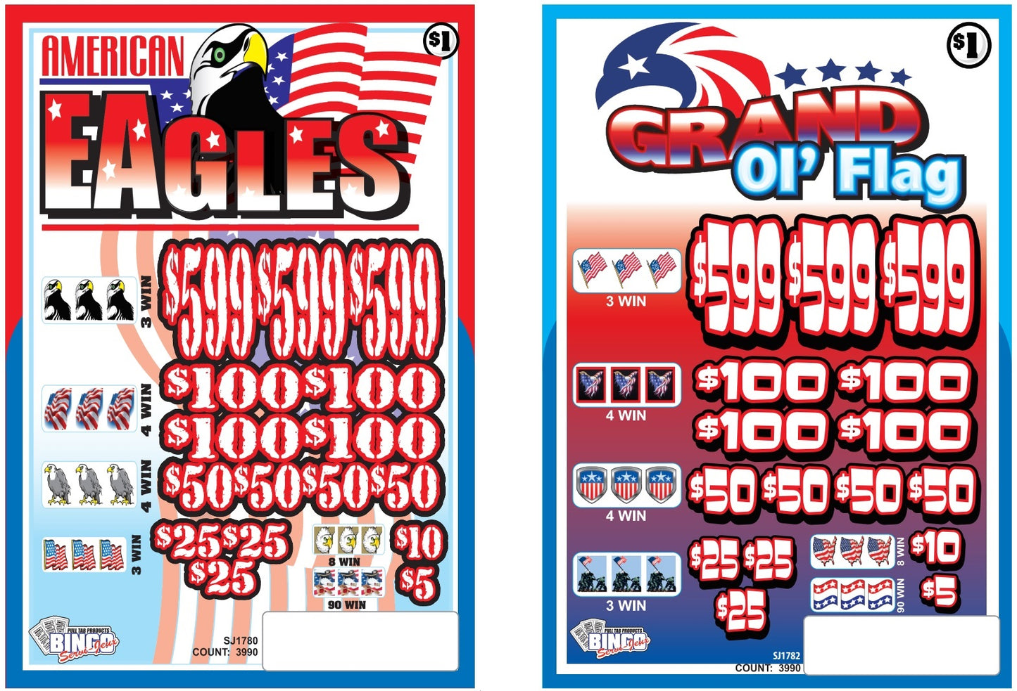 **COMBO** AMERICAN EAGLES & GRAND OL FLAG