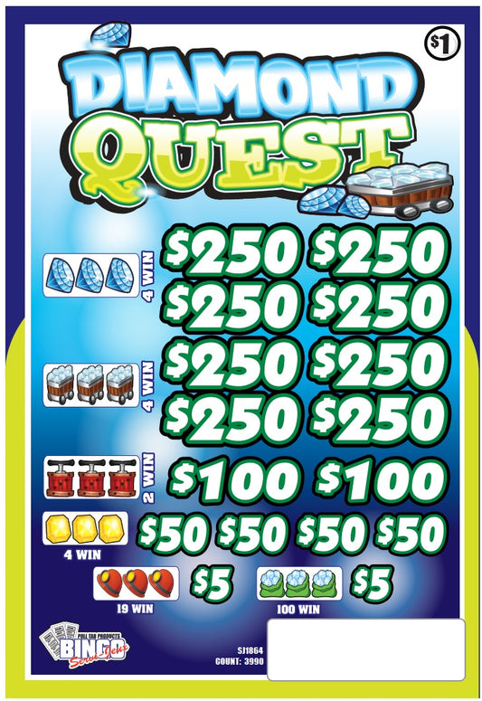 DIAMOND QUEST - $5 Bottom Prize