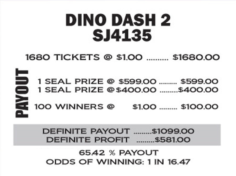 DINO DASH (Version 2) - $999 TOTAL SEAL!