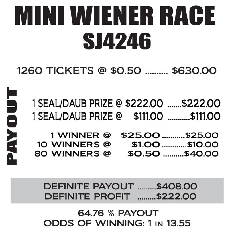 .50c Bundle (WIENER RACE & BINGOMAN)