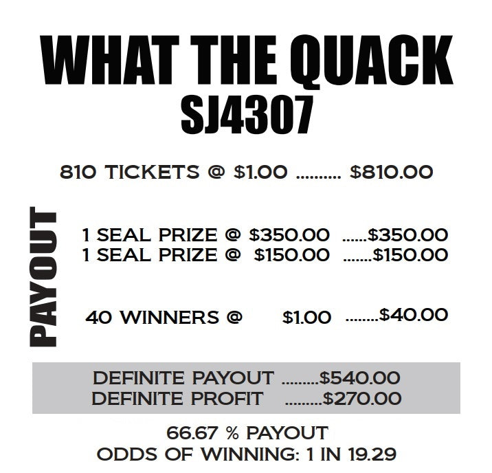 WHAT THE QUACK - $1 Seal Card Game