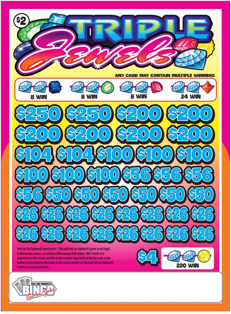 $2 TRIPLE JEWELS (Missing tickets) #65